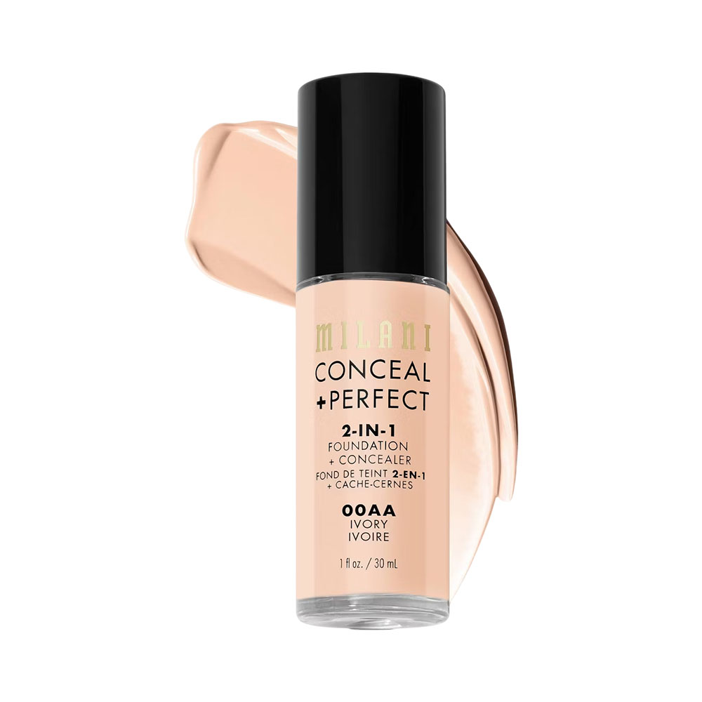 Base Milani Conceal + Perfect 2-IN-1 Foundation + Concealer 00AA Ivory 30ML