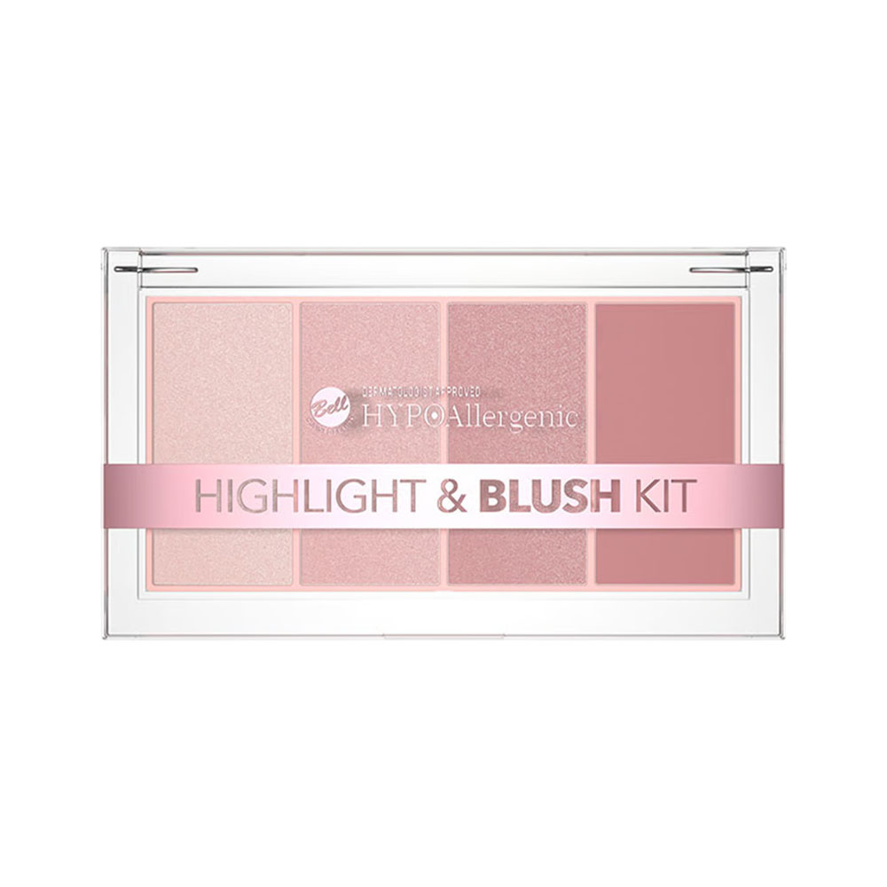 Paleta Bell Hypoallergenic Highlight &amp; Blush Kit 01 20GR