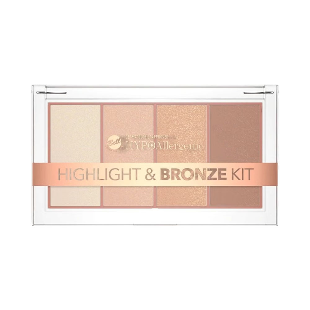 Paleta Bell Hypoallergenic Highlight &amp; Bronze Kit 01 20GR