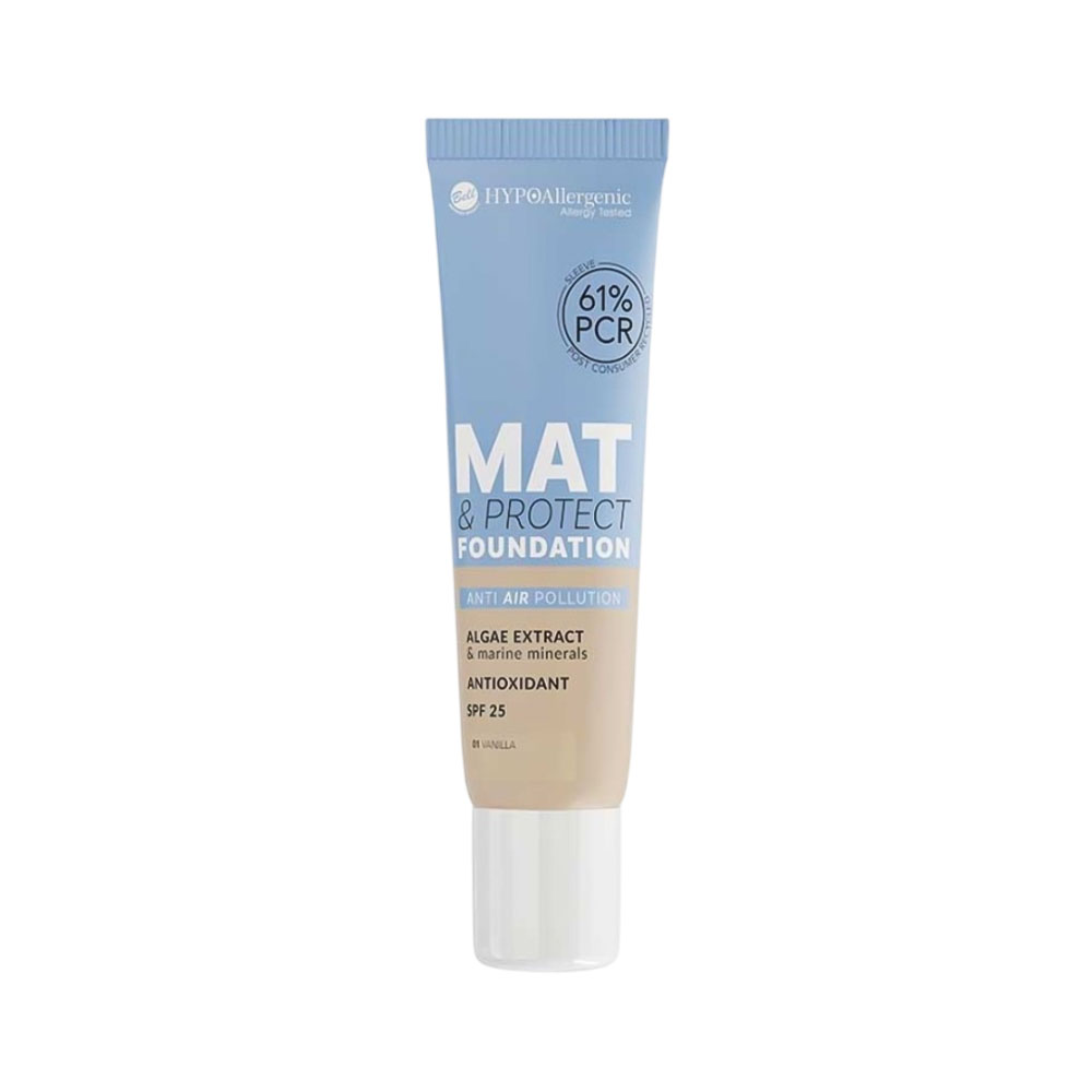 Base Bell Hypoallergenic Mat &amp; Protect SPF25 01 Vanilla 30GR
