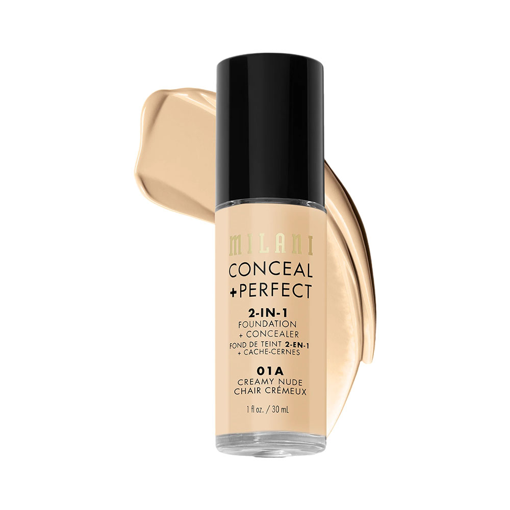 Base Milani Conceal + Perfect 2-IN-1 Foundation + Concealer 01A Creamy Nude 30ML