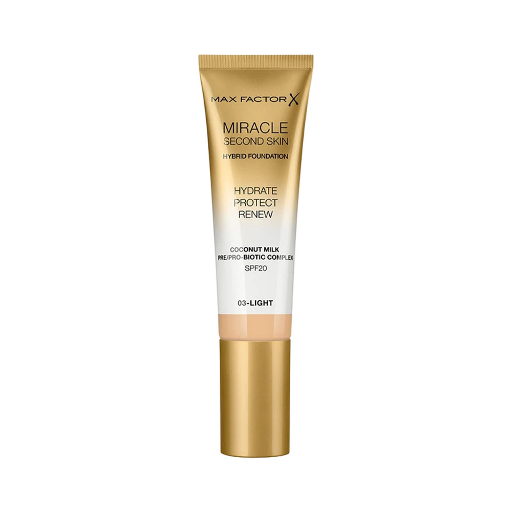 Base MAX Factor Miracle Touch Second Skin SPF20 03 Light 30ML