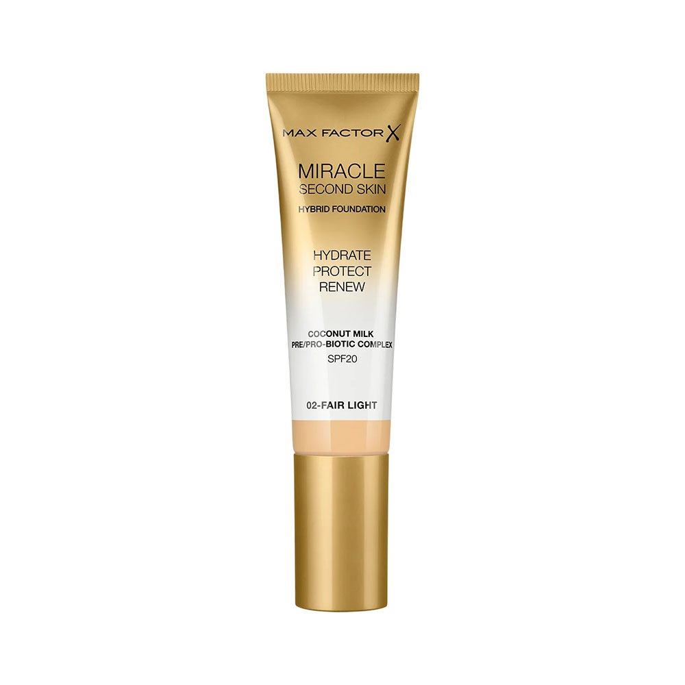 Base MAX Factor Miracle Touch Second Skin SPF20 02 Fair Light 30ML