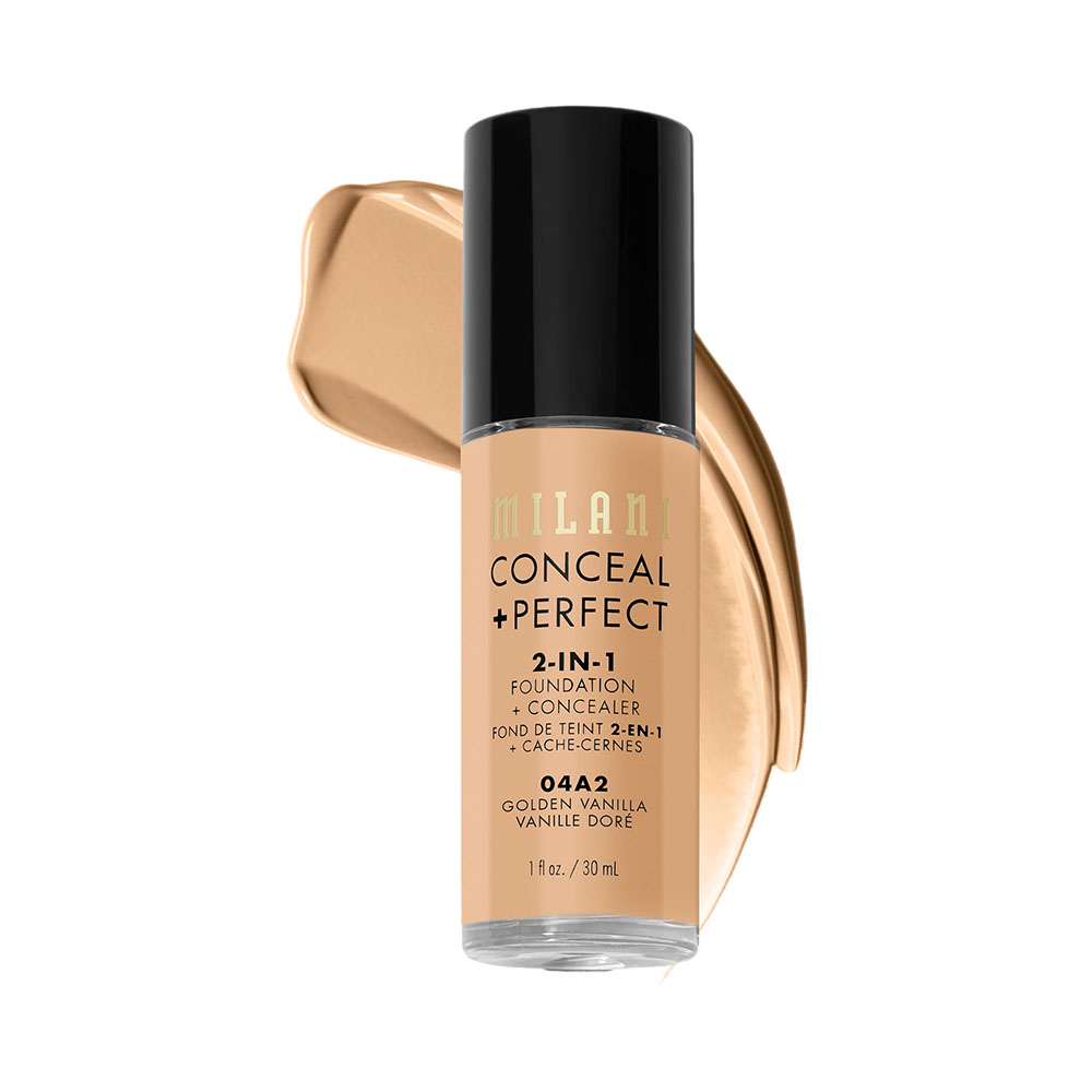 Base Milani Conceal + Perfect 2-IN-1 Foundation + Concealer 04A2 Golden Vanilla 30ML