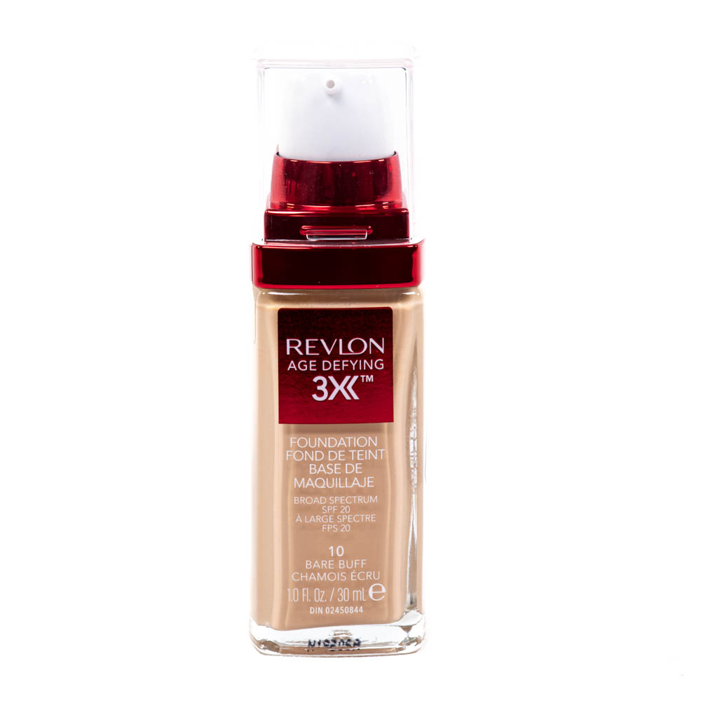 Base Revlon Age Defying 10 Bare Buff 30ml