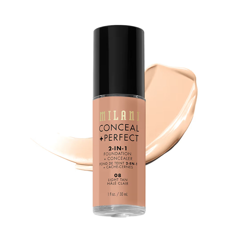 Base Milani Conceal + Perfect 2 en 1 08 Light Tan 30ml