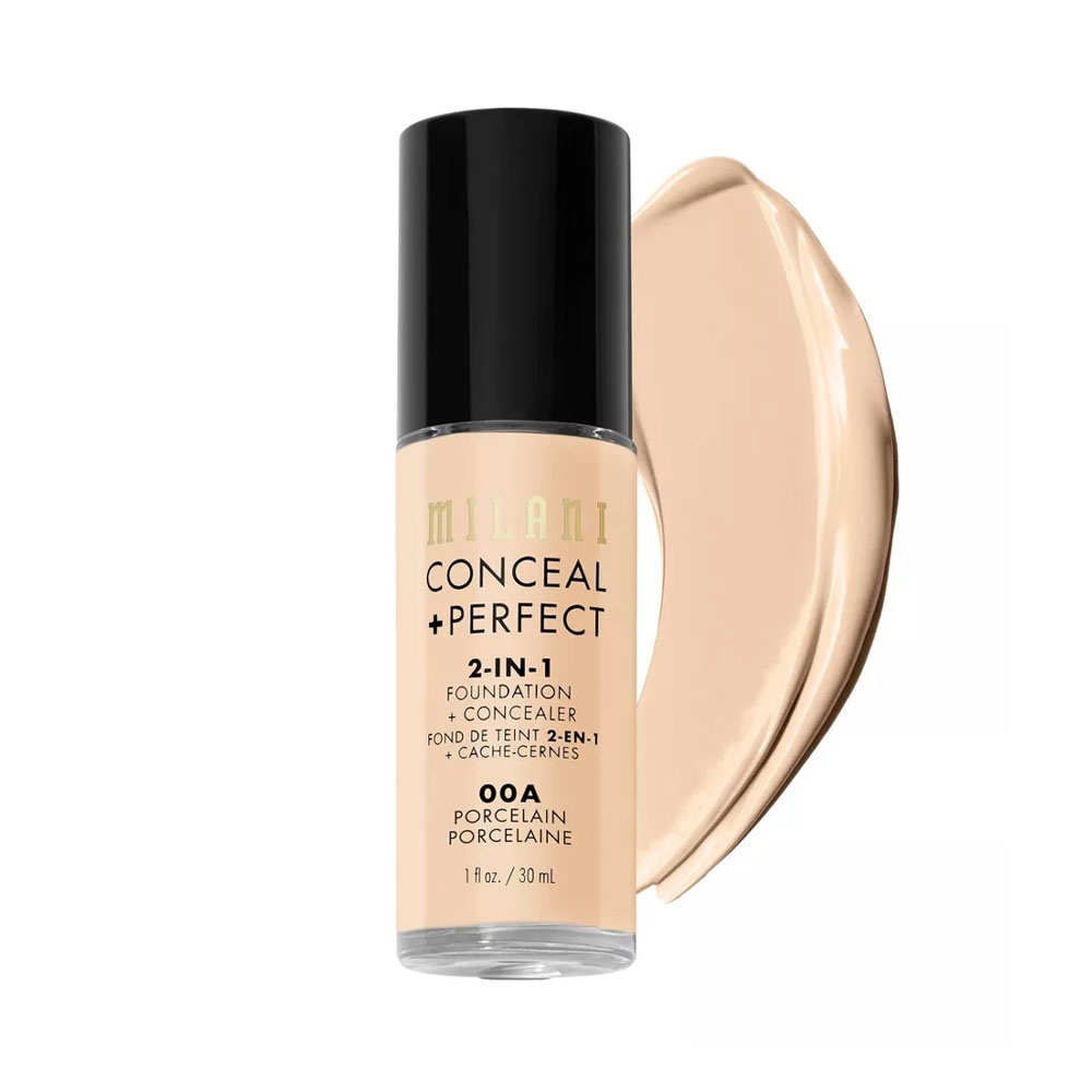Base Milani Conceal + Perfect 2 en 1 00A Porcelain 30ml