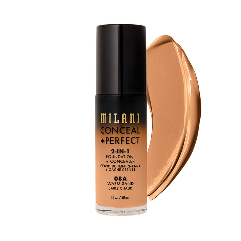 Base Milani Conceal + Perfect 2 en 1 08A Warm Sand 30ml