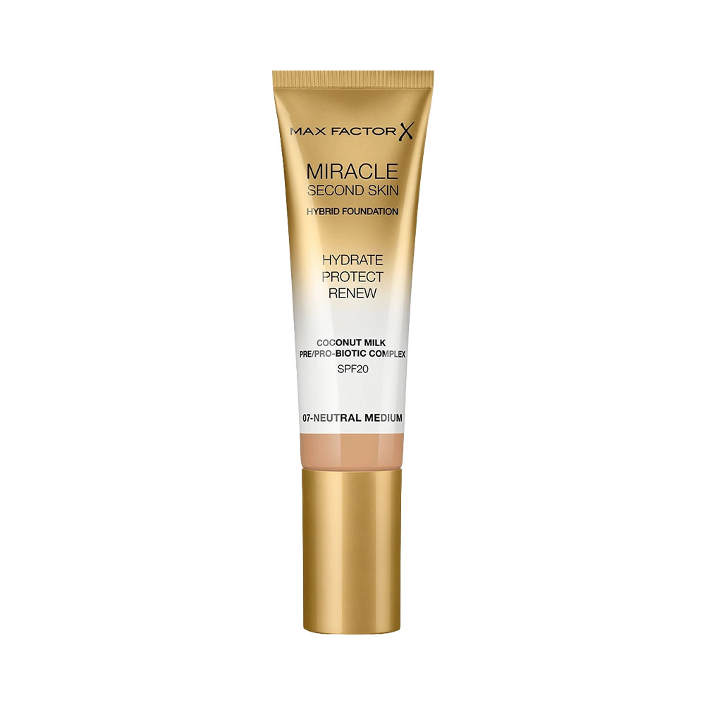 Base MAX Factor Miracle Touch Second Skin SPF20 07 Neutral Medium 30ML