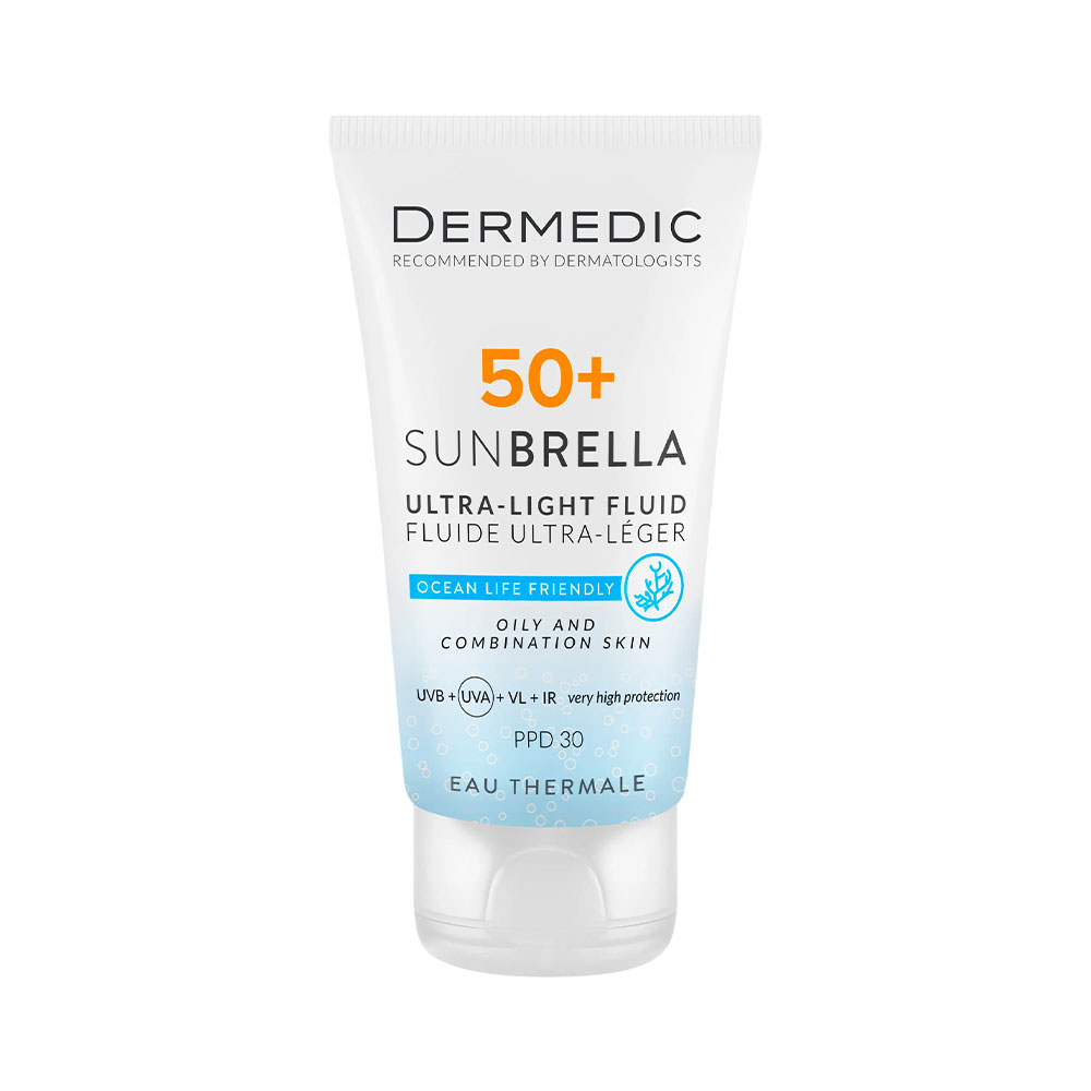 Protetor Solar Dermedic Sunbrella Ultra-light Fluid Oily And Combination Skin SPF50+ 50ML