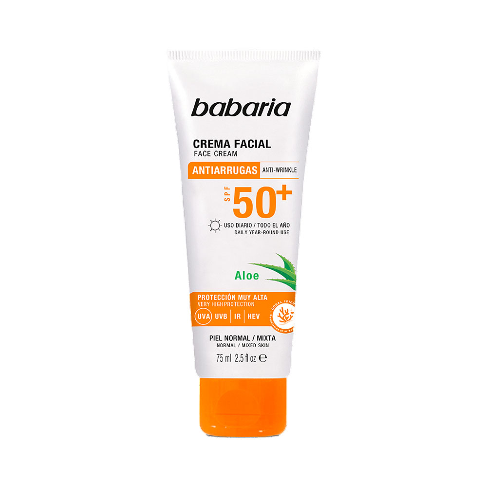 Protector Solar Facial Babaria Aloe Spf50 75ml
