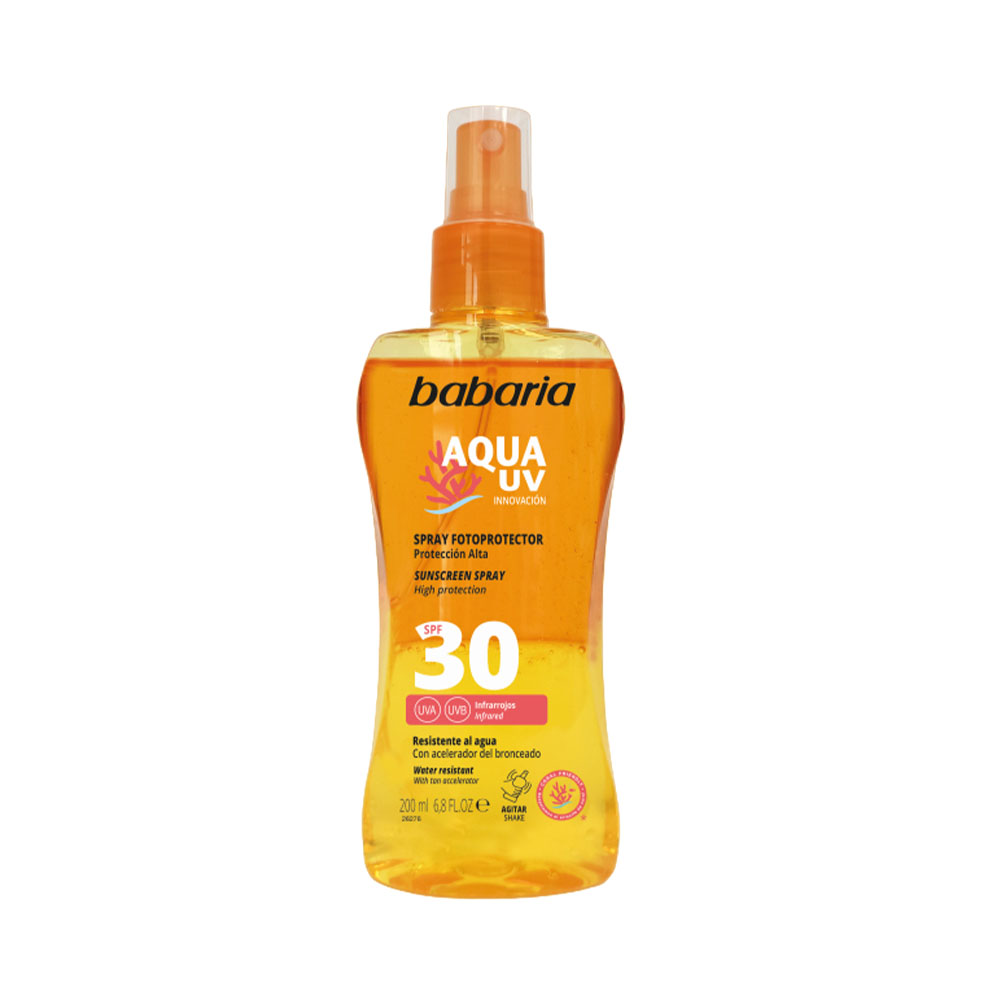 Spray Fotoprotetor Babaria Aqua UV Spf 30 200ML