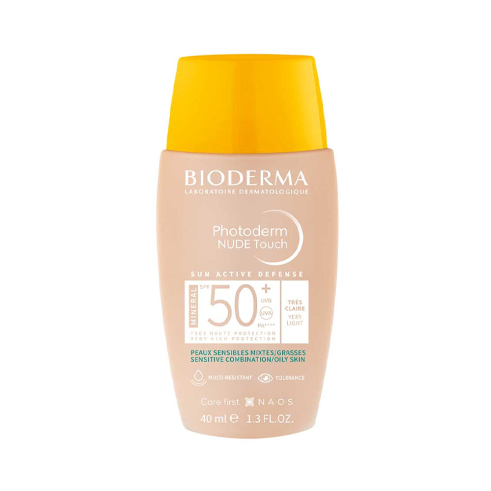 Protetor Solar Bioderma Photoderm Nude Touch Fps 50 Very Light 40ML