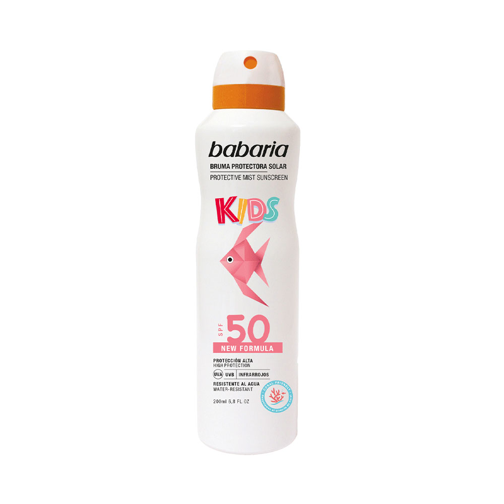 Spray Protetor Solar Babaria Kids À Prova D'água em SPF50 200ML
