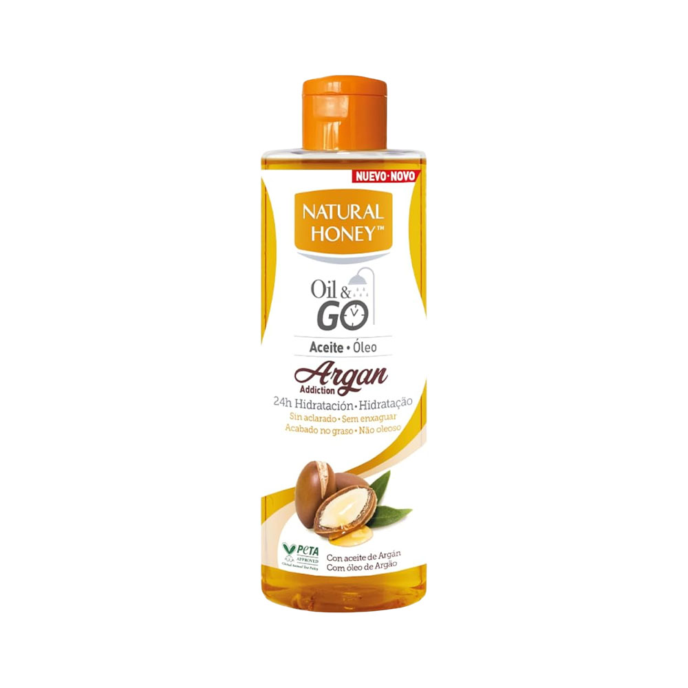 Óleo Corporal Natural Honey Oil &amp; GO Argan Hidratação 250ML