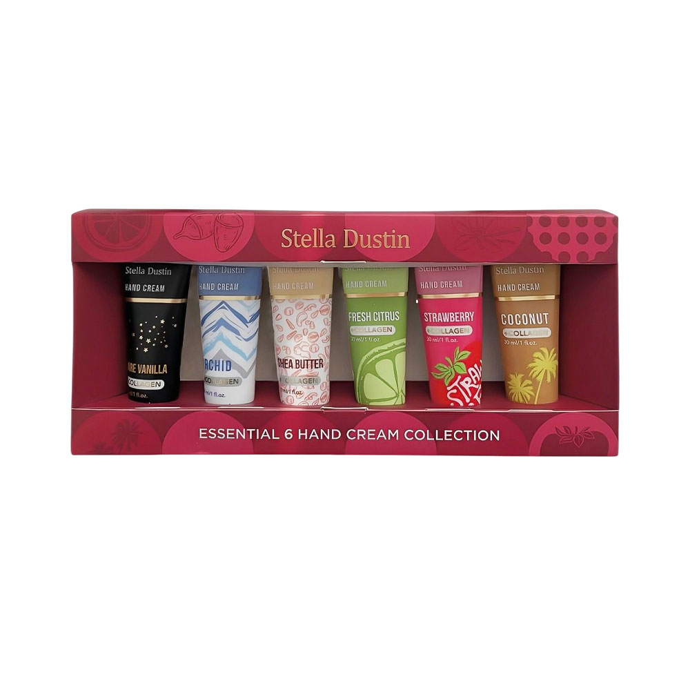 Set de Cosméticos Stella Dustin Essential 6 Hand Cream Collection Red 6 Peças