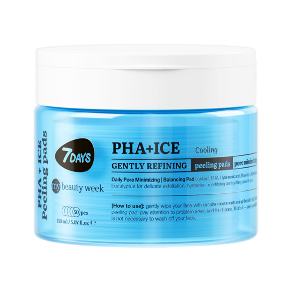 Pads 7DAYS Gently Refining Cooling Peeling Pha + Ice 50 Peças