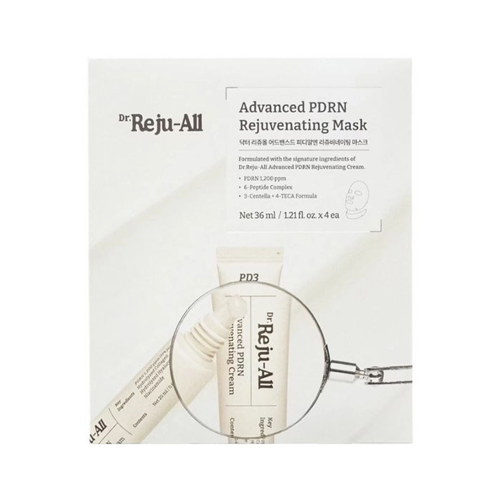 Máscara Facial Dr.reju-all Advanced Pdrn Rejuvenating 4 Peças