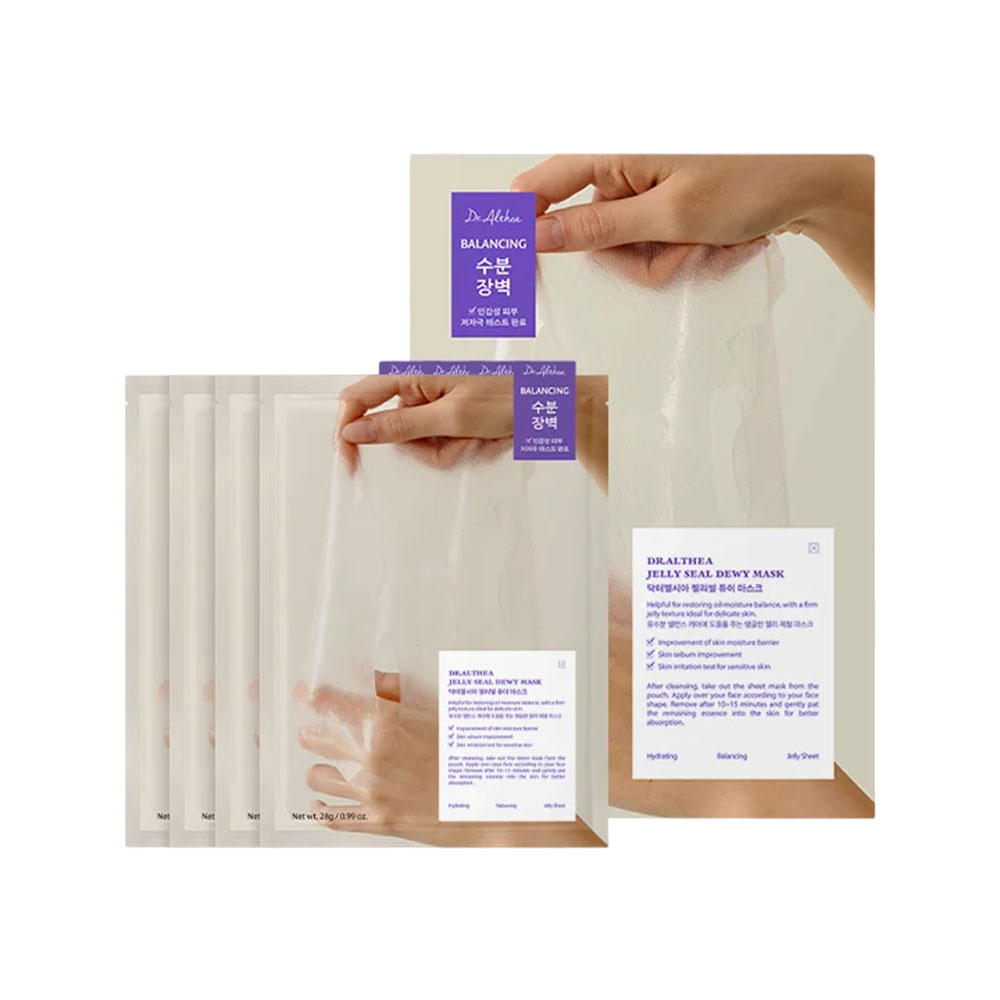 Máscara Facial Dr.althea Jelly Seal Dewy 4 Peças