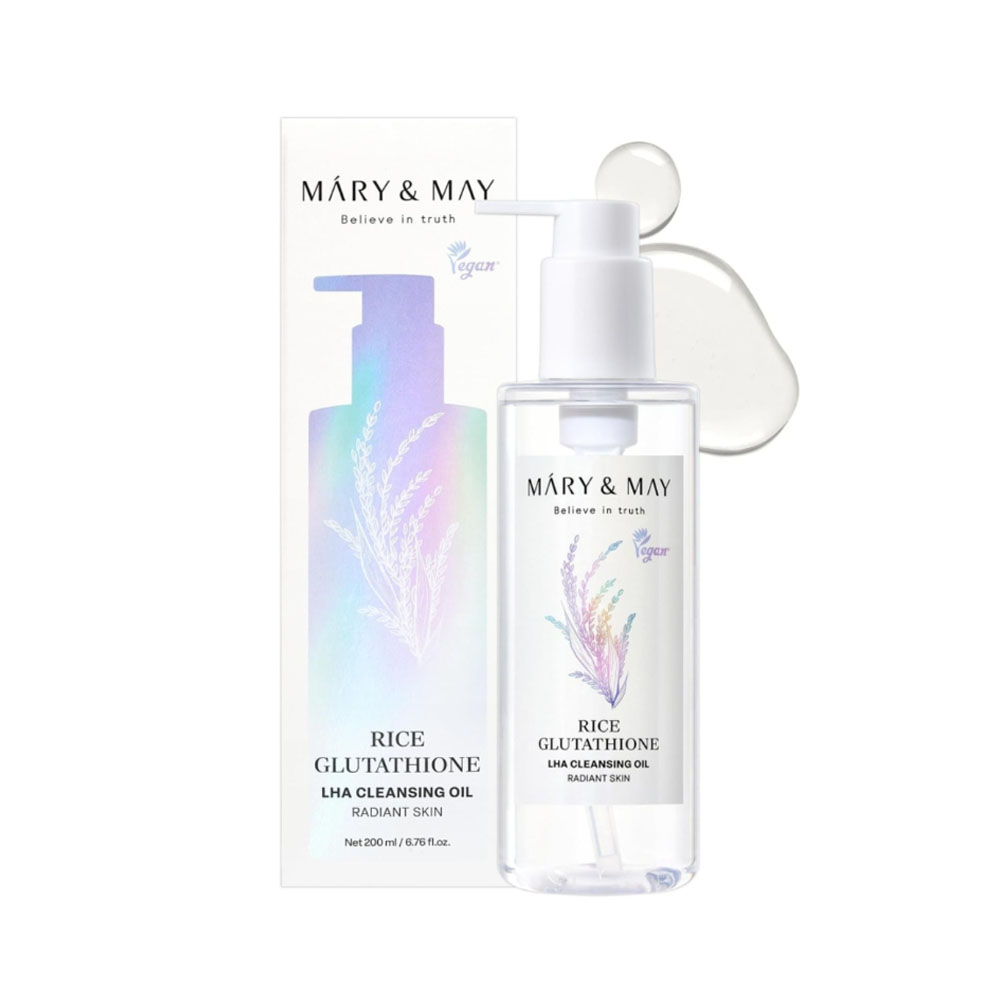 Óleo de Limpeza Máry &amp; May Rice Glutathione Lha 200ML