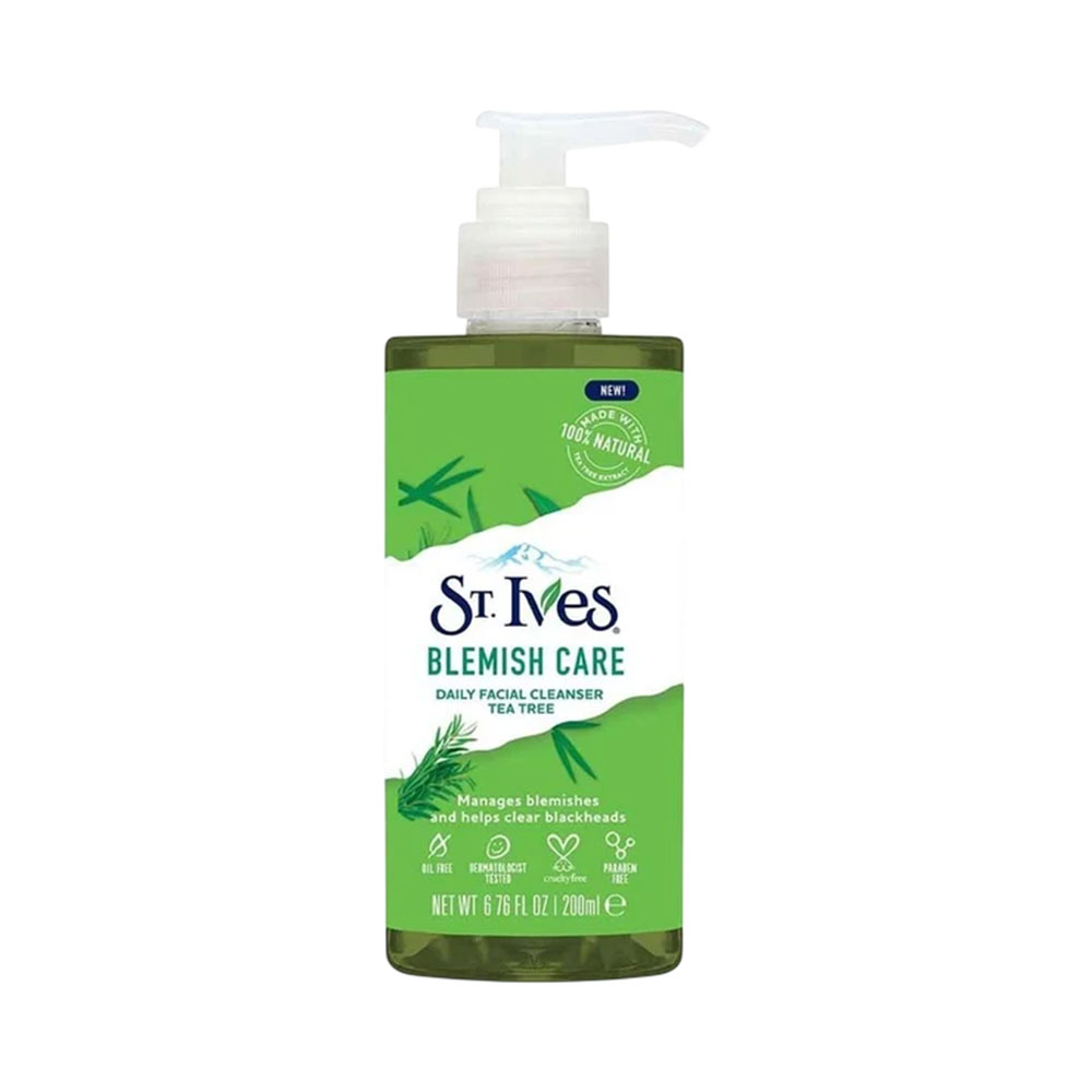 Limpador Facial ST. Ivess Blemish Care Daily Tea Tree 200ML