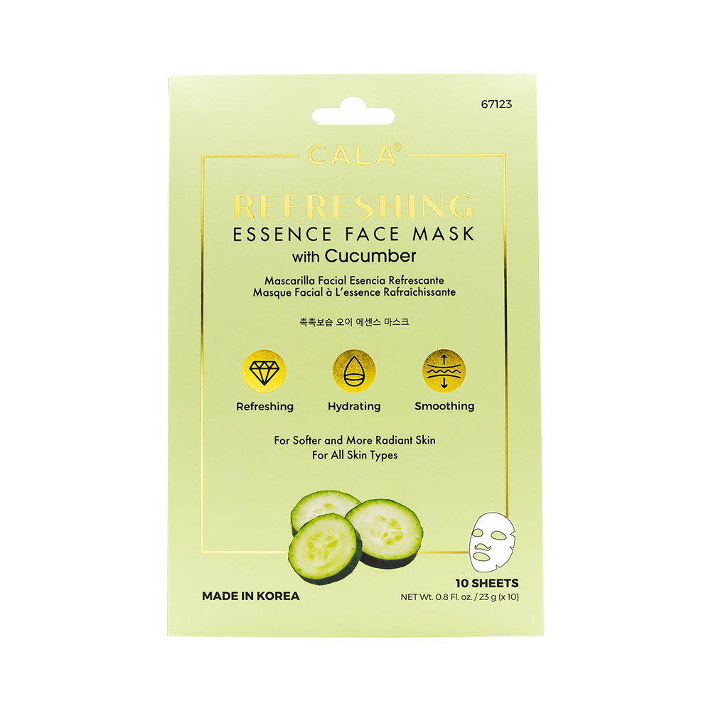 Máscara Facial Cala Refreshing Cucumber 10 Peças