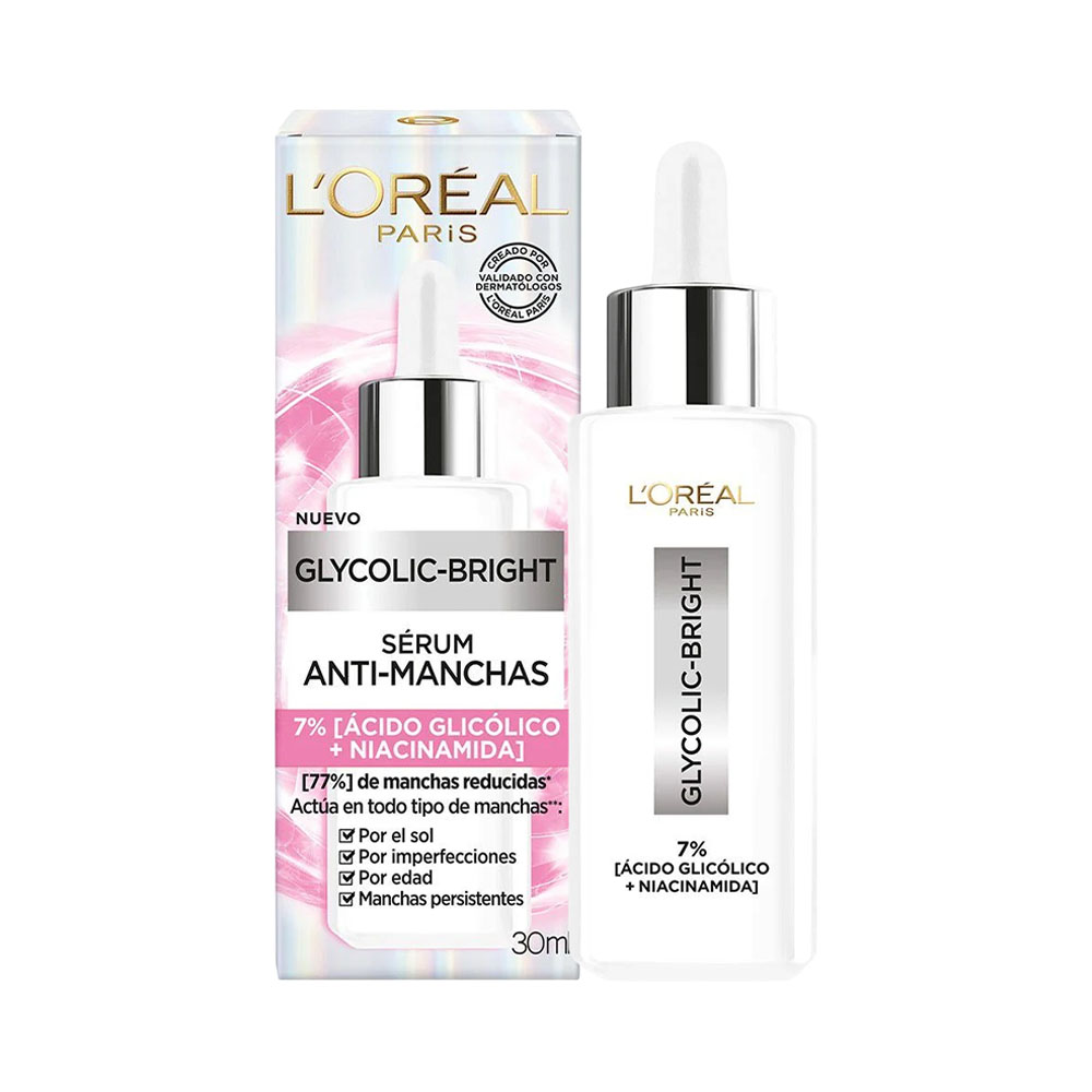 Sérum Facial L'oréal Glycolic-bright Anti-manchas 30ML