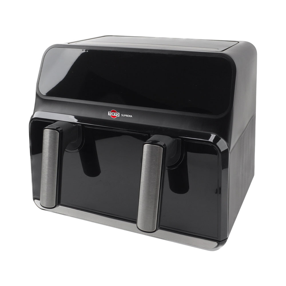 Freidora AIR Fryer Tokyo Suprema EDTOKAFRYER8 Doble Canasta 8L 1700W 220V Negro