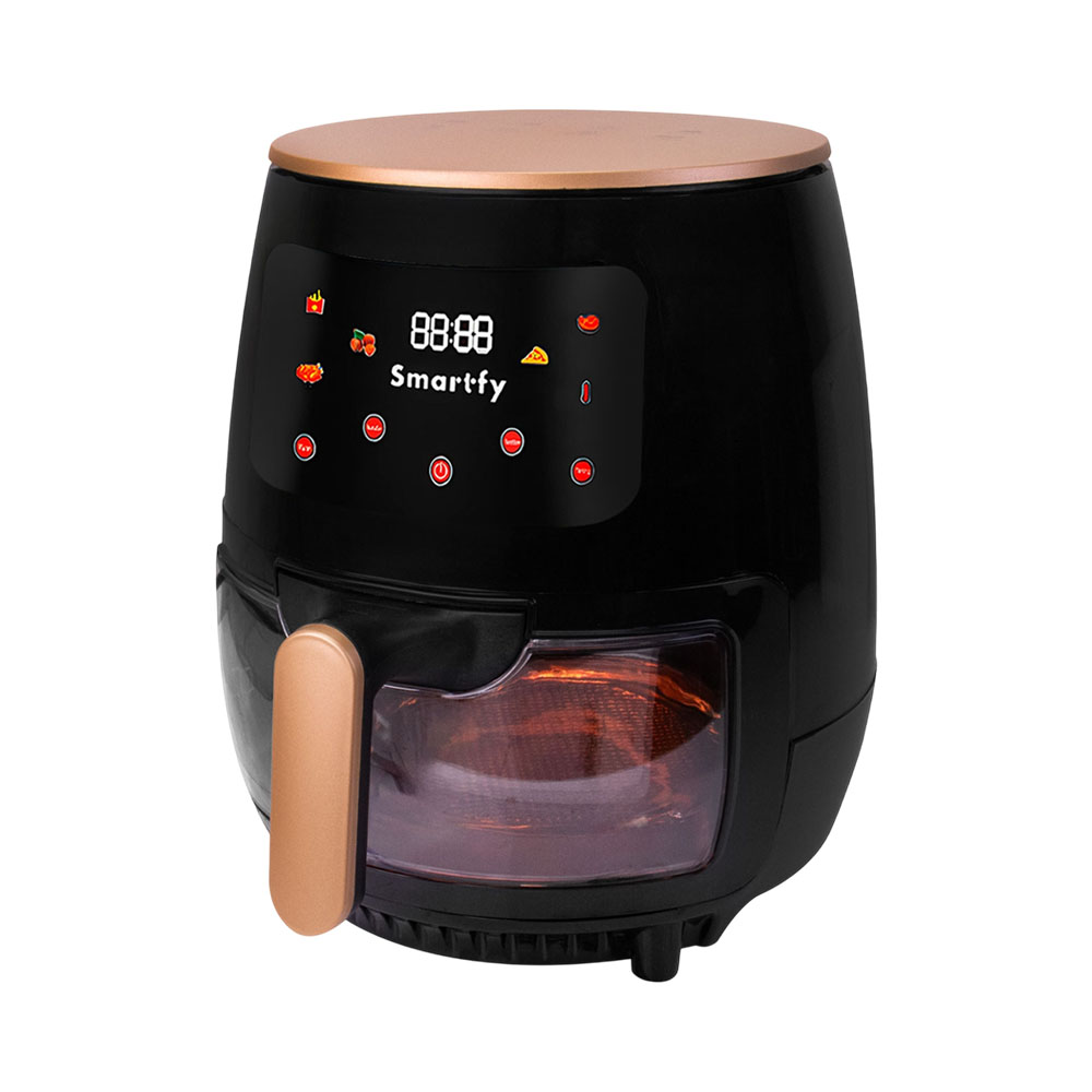 Fritadeira AIR Fryer Smartfy AF01B 1400W 3.6L 220V Preto - Dourado