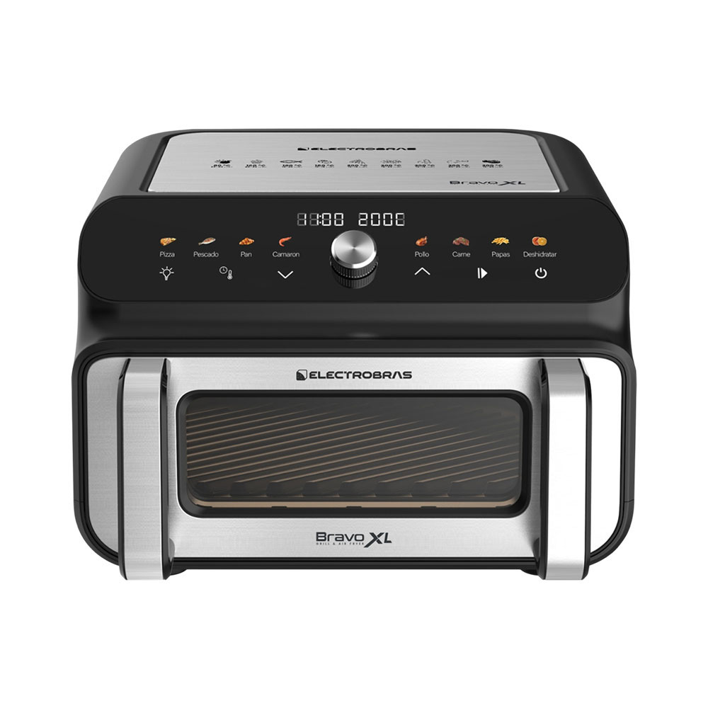 Fritadeira AIR Fryer Electrobras Bravo XL EBGAF-12 1900W 11L 110V Preto - Prata