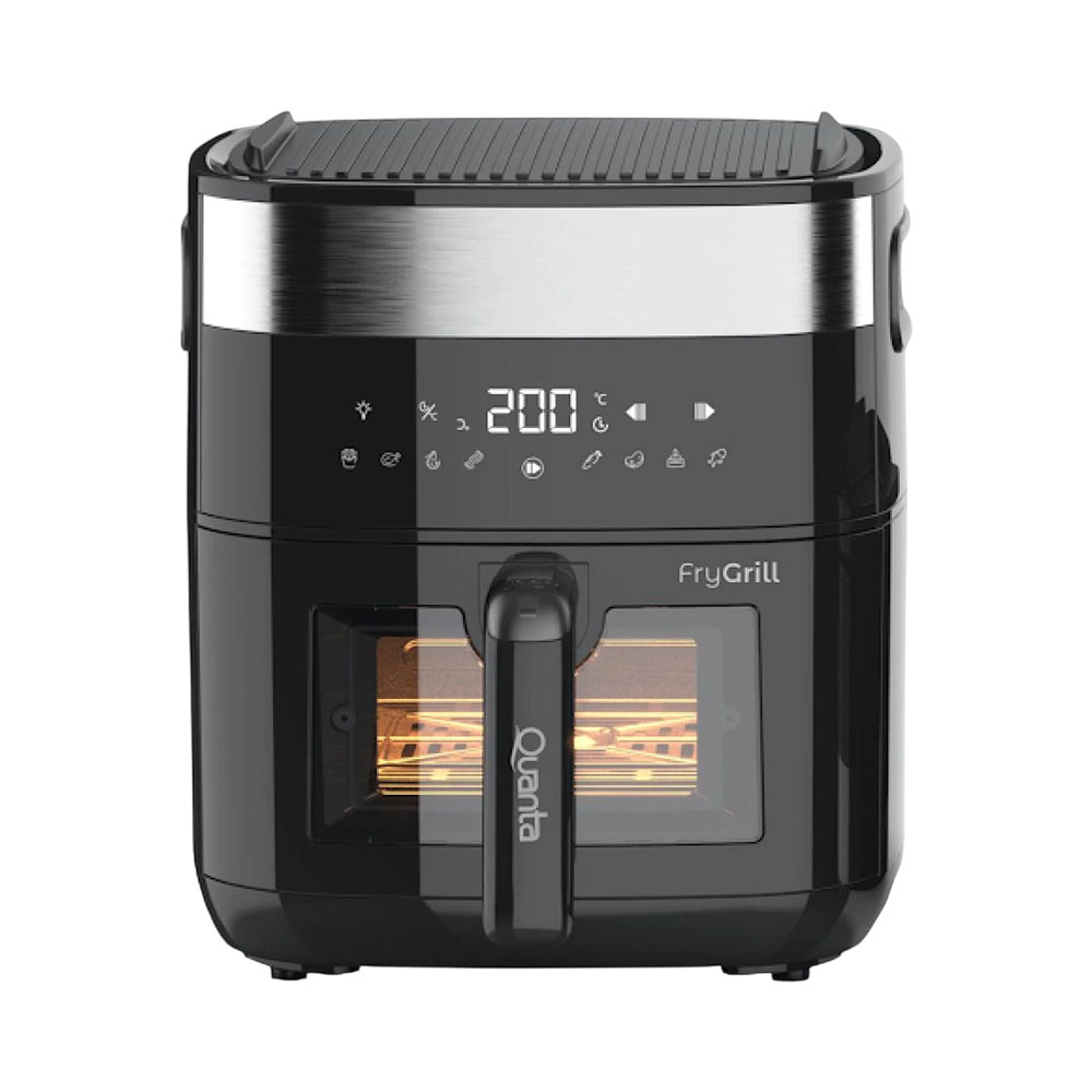 Fritadeira AIR Fryer com Grill Quanta Frygrill QTFEG550 2 em 1 1500W 5.5L 220V Preto