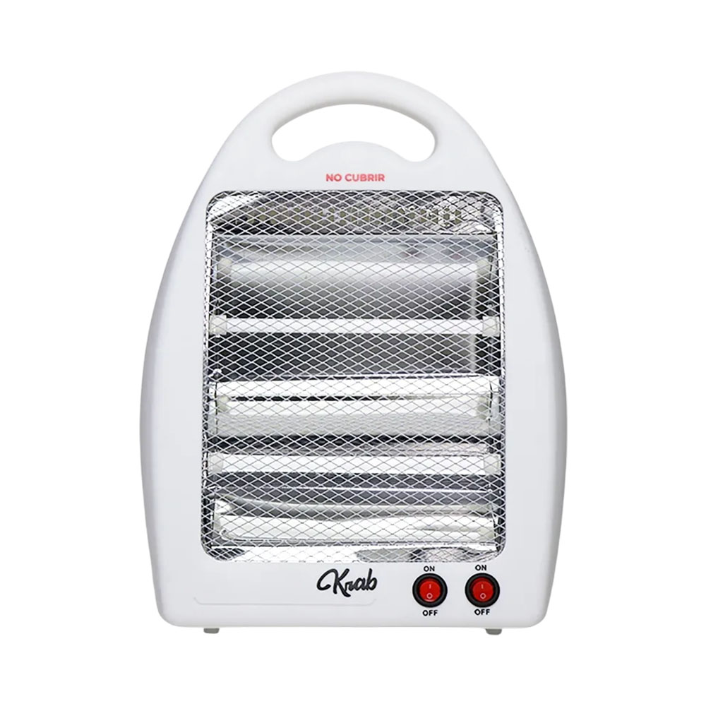 Aquecedor Elétrico Krab KBEP800 Quartzo Portátil 800W 220V Branco