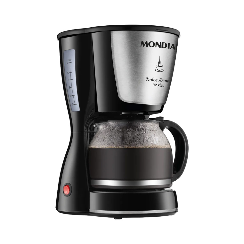 Cafeteira de Filtro Mondial Dolce Arome C-32-32X Inox 32 Xícaras 110V Preto