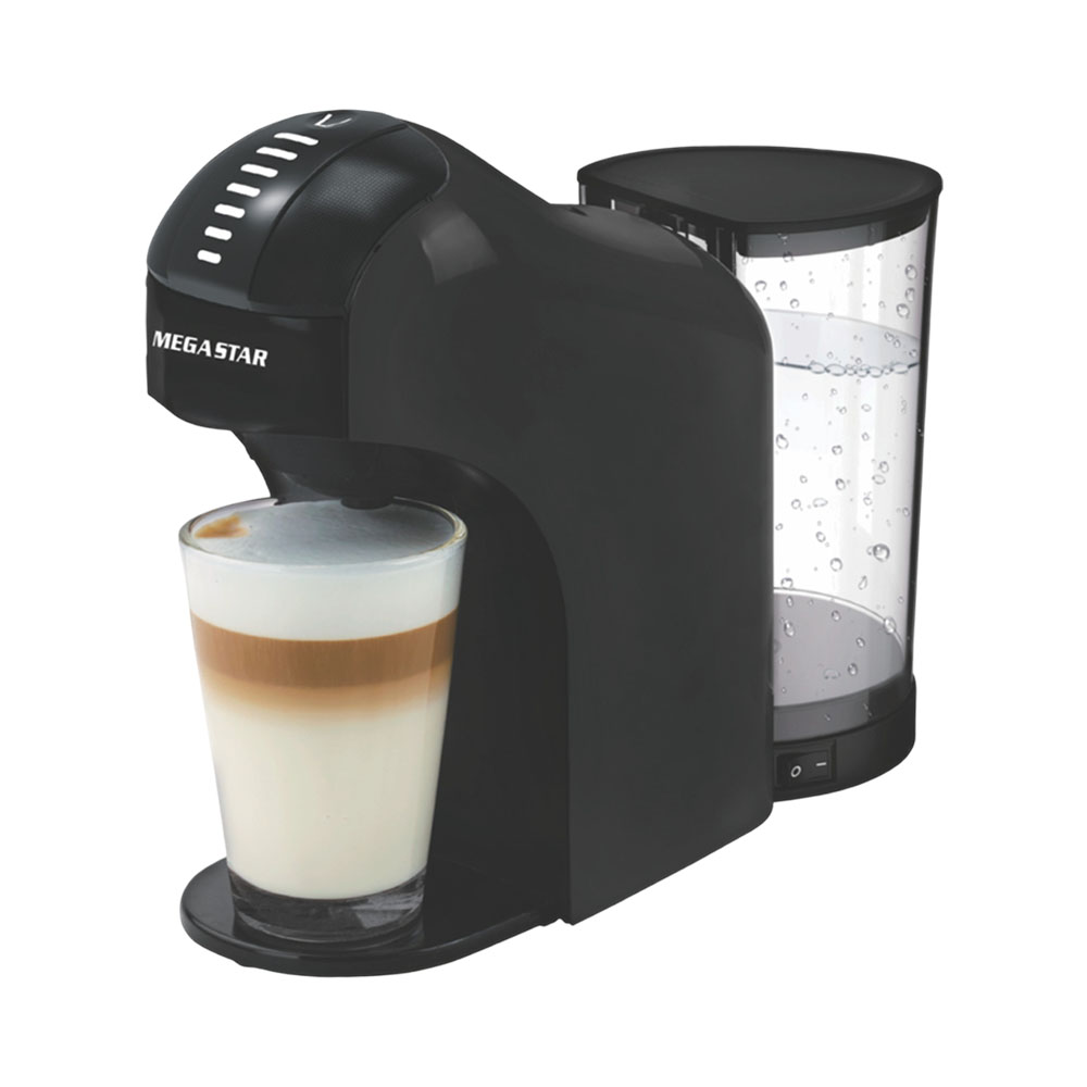 Cafeteira Multicápsula Mega Star CAF02N 900ML 1400W 220V Preto