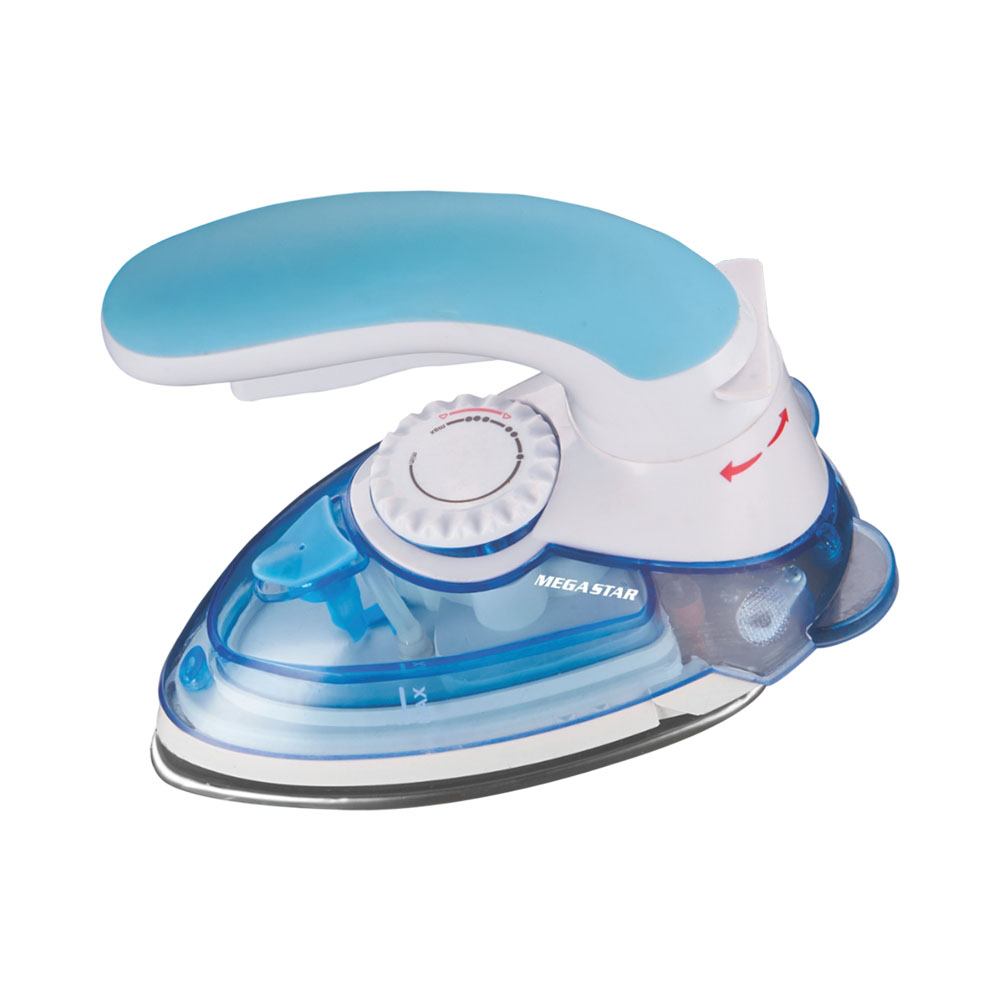 Ferro a Vapor Mega Star PA230 800W Bivolt Branco - Celeste