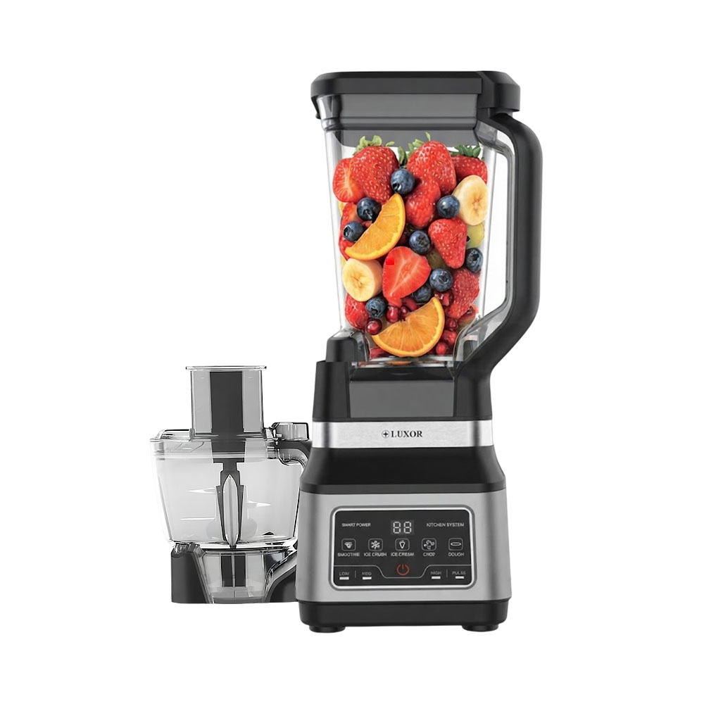 Liquidificador + Multiprocessador Luxor LX-0638 2L 1500W 110V Preto