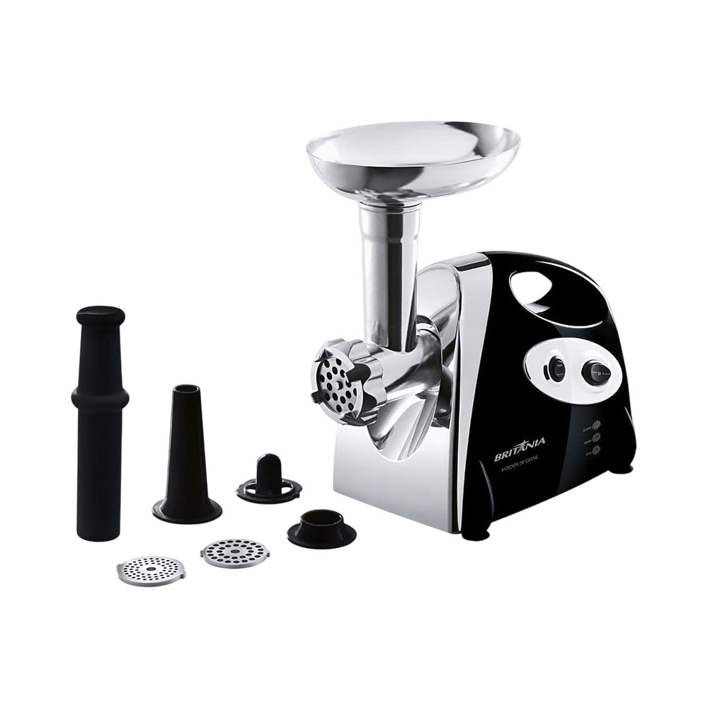 Moedor de Carne Britânia PR 350W 220V Preto - Prata