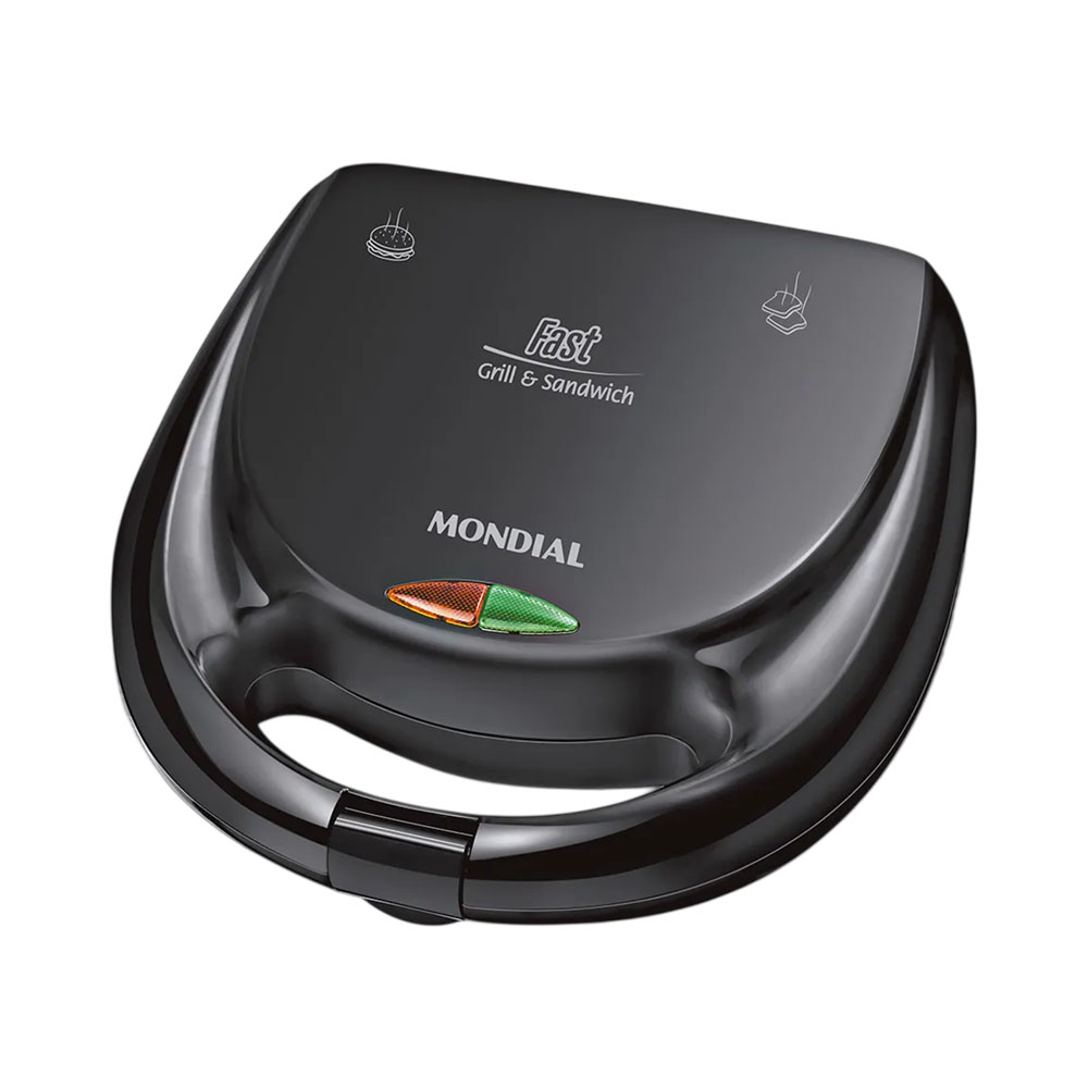 Sanduícheira Grill Mondial Fast S-12 750W 220V Preto