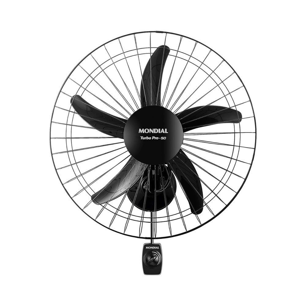 Ventilador de Parede Mondial Turbo PRO-50 NVP-PRO-50 50 CM 150W 220V Preto