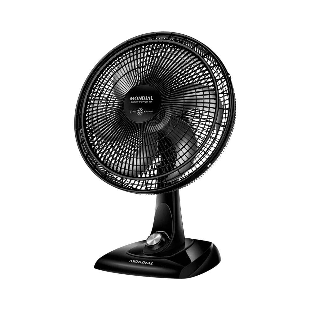 Ventilador de Mesa Mondial Super Power VSP-40-B 40 CM 140W 220V Preto