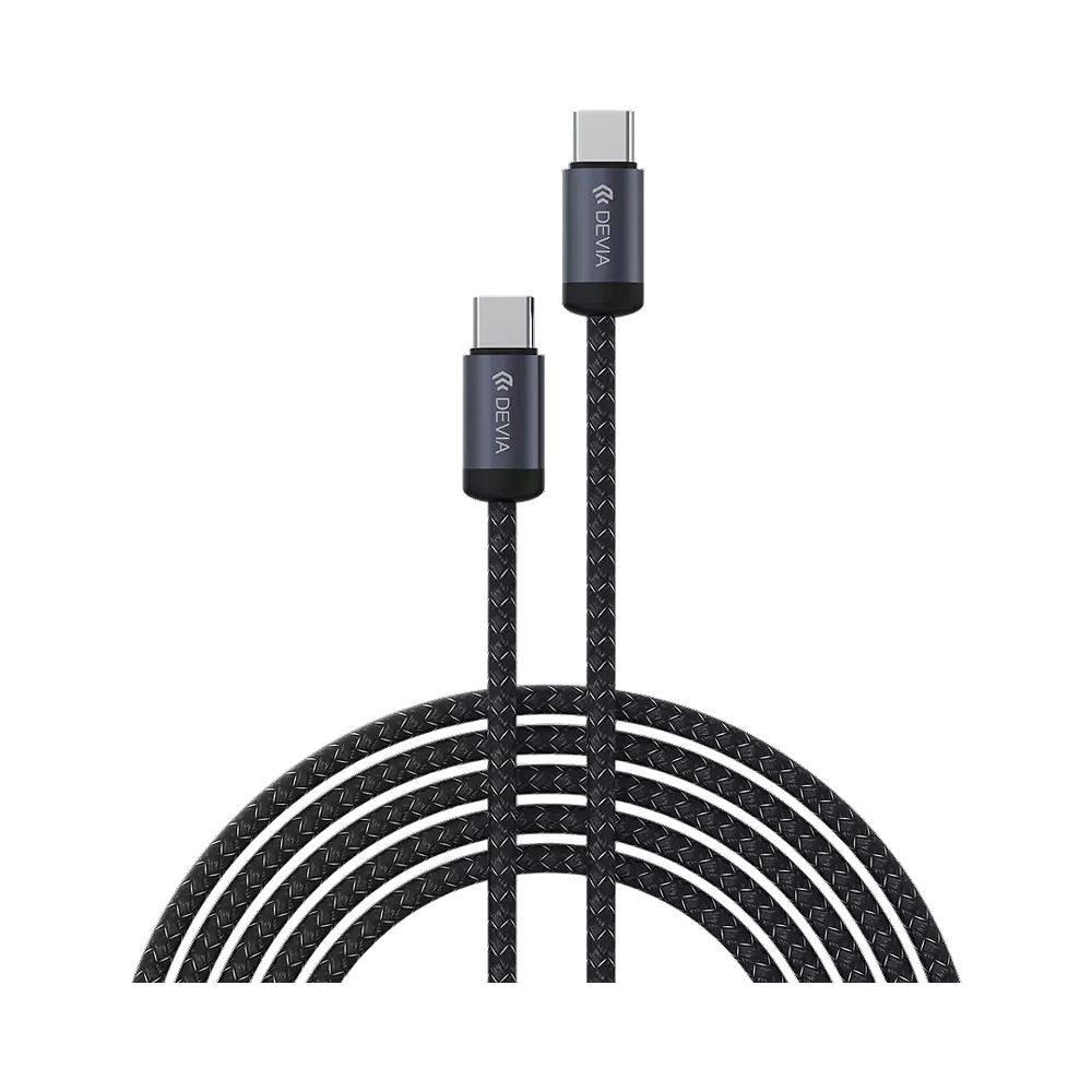 Cabo Devia Gracious Series EC646 Usb-c a Usb-c 60 W 3 Metros Preto