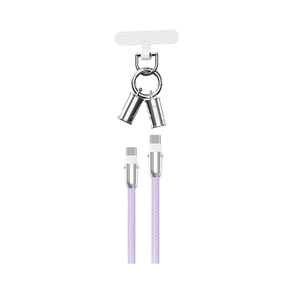 Cordão de Cabo Devia Extreme Speed Series EC657 Usb-c para Usb-c PD 60 W 0,3 Metros Roxo