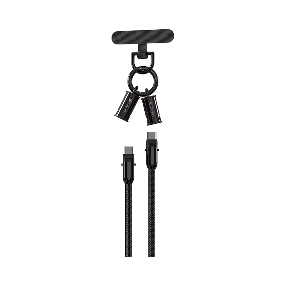 Cordão de Cabo Devia Extreme Speed Series EC657 Usb-c para Usb-c PD 60 W 0,3 Metros Preto