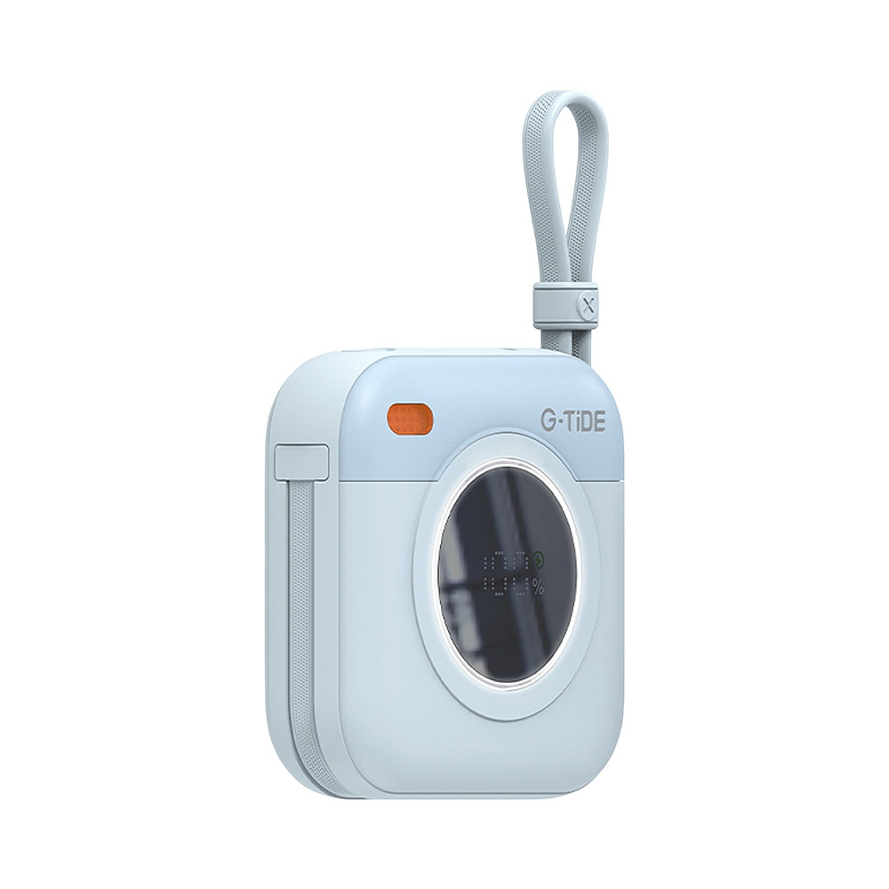 Carregador Portátil Sem Fio G-tide Multi X1 10.000 Mah Azul