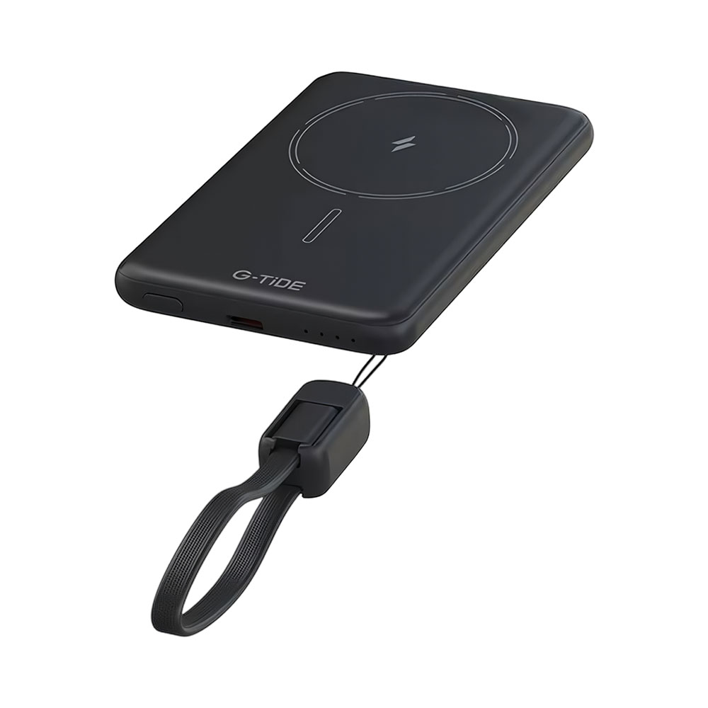 Carregador Portátil Sem Fio G-tide Slim 01 5.000 Mah Preto