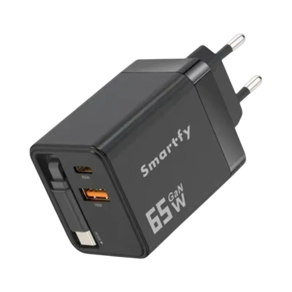 Cargador Smartfy CAR01 65W Usb-c Black