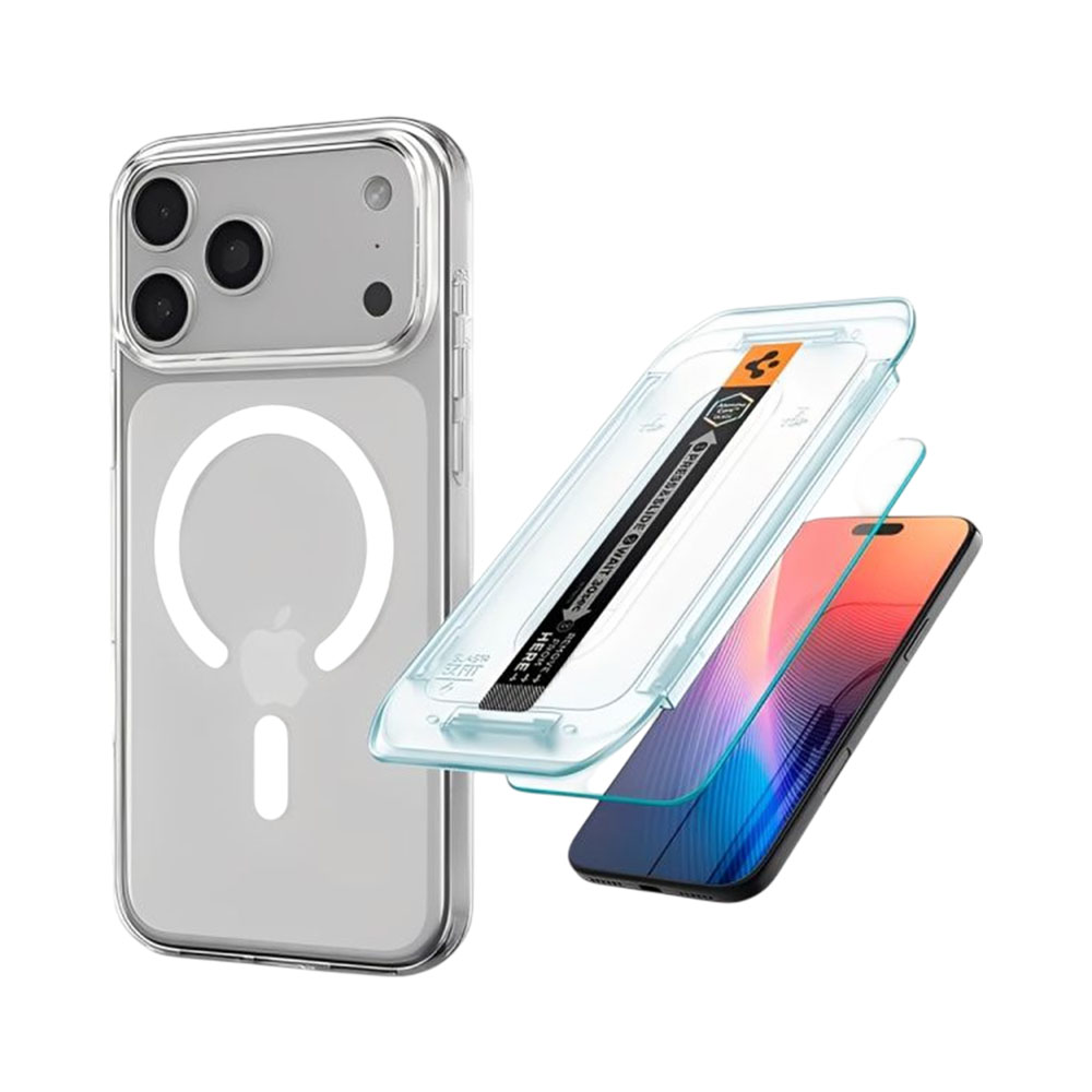 Kit de Capa Protetora Spigen ACS09949 com Protetor de Tela Iphone 17 PRO