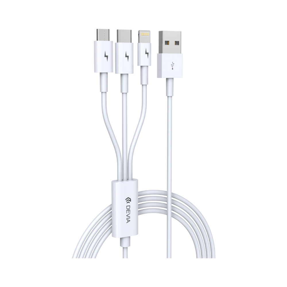 Cabo Devia EC141 3EN1 USB A+c+l+m 1.20M