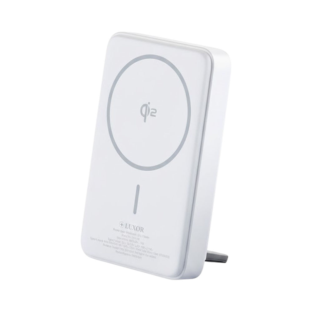 Carregador Portátil Magnético Luxor LX-03144W 10000MAH Branco