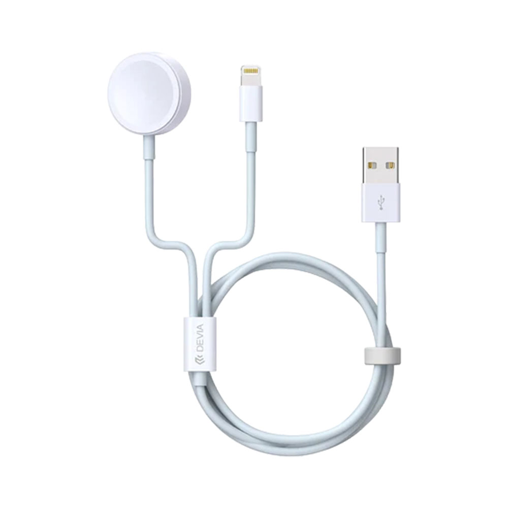 Cabo Carregador 2 em 1 Devia EA199 Lightning e Apple Watch USB a